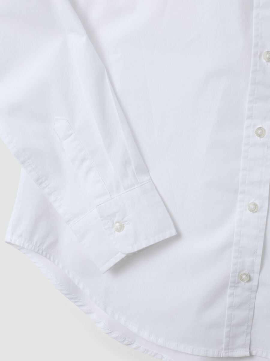 Camicia bianca in popeline regular fit_2