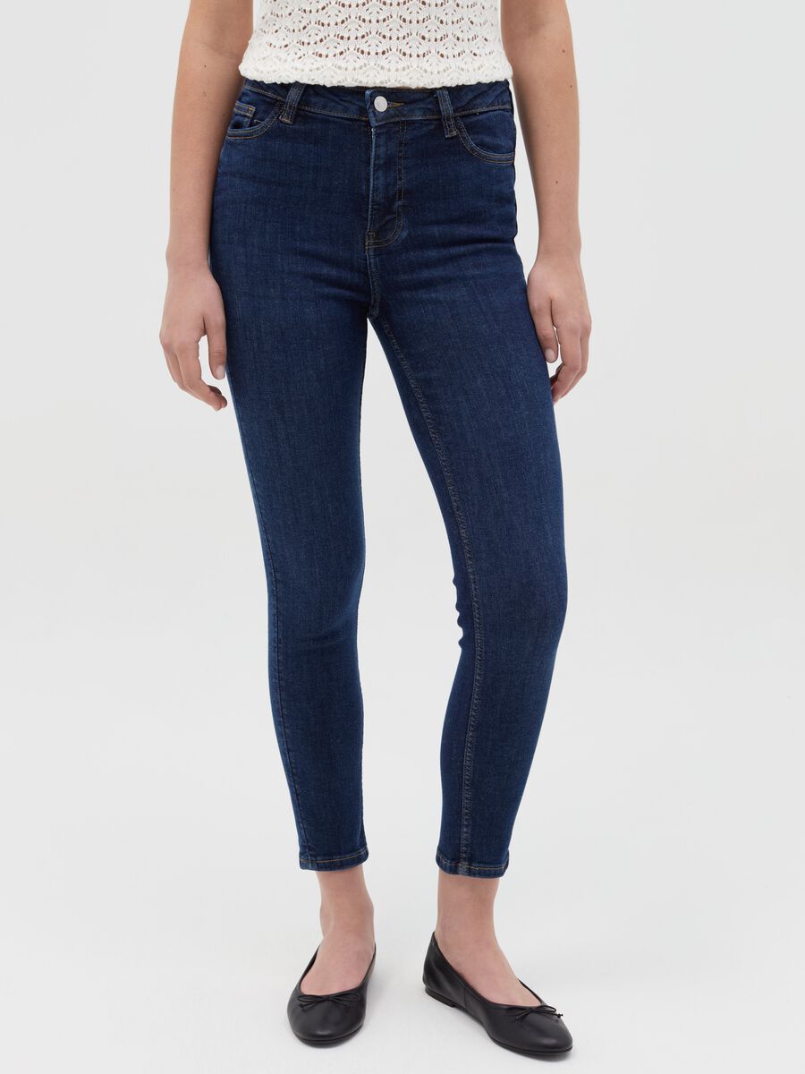 Cropped skinny-fit jeans_1