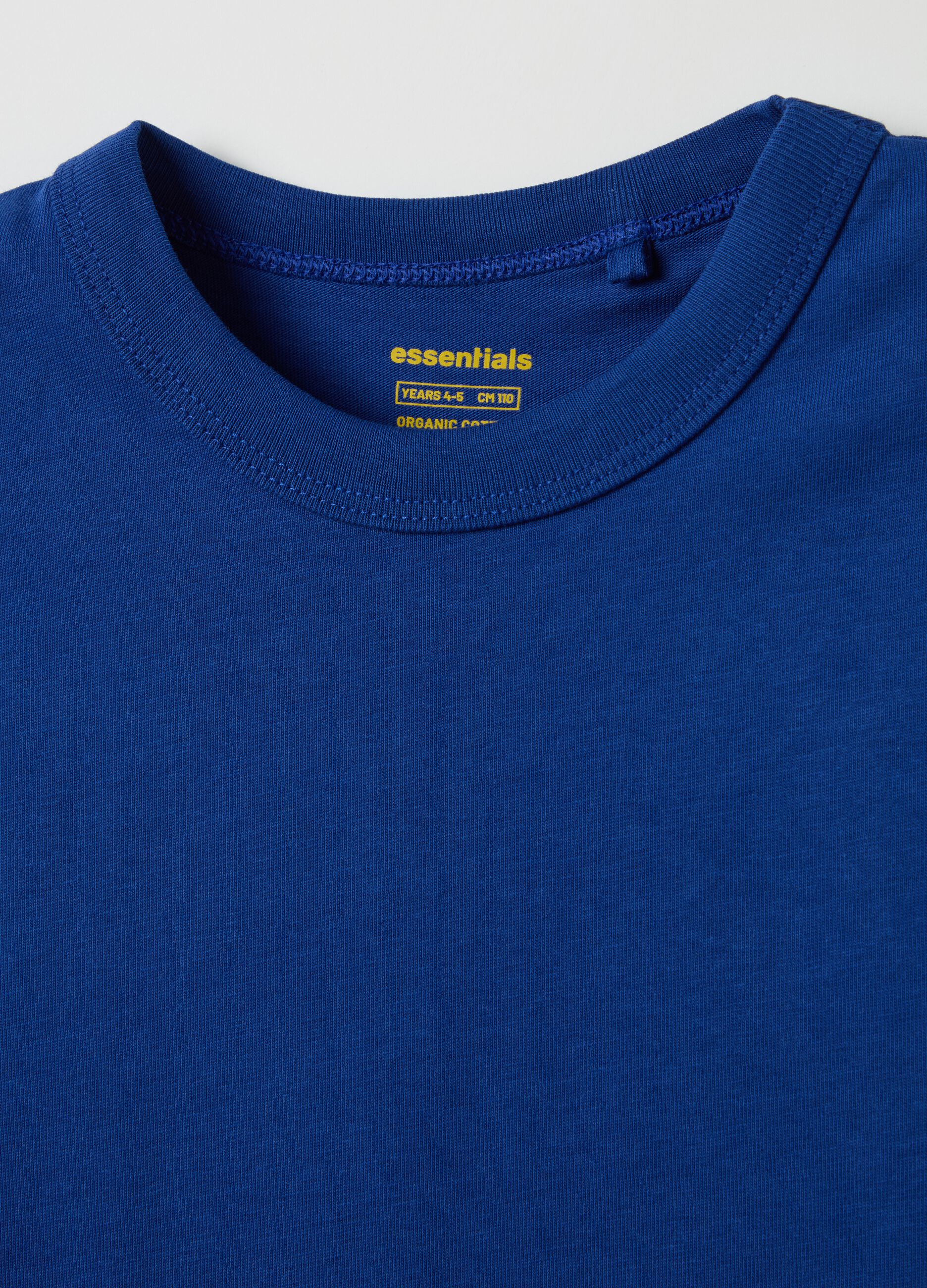 T-shirt in cotone bio tinta unita