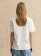 White pure cotton regular fit T-shirt with Monet print_2