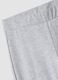 Girls&rsquo; grey flared leggings in stretch organic cotton_4