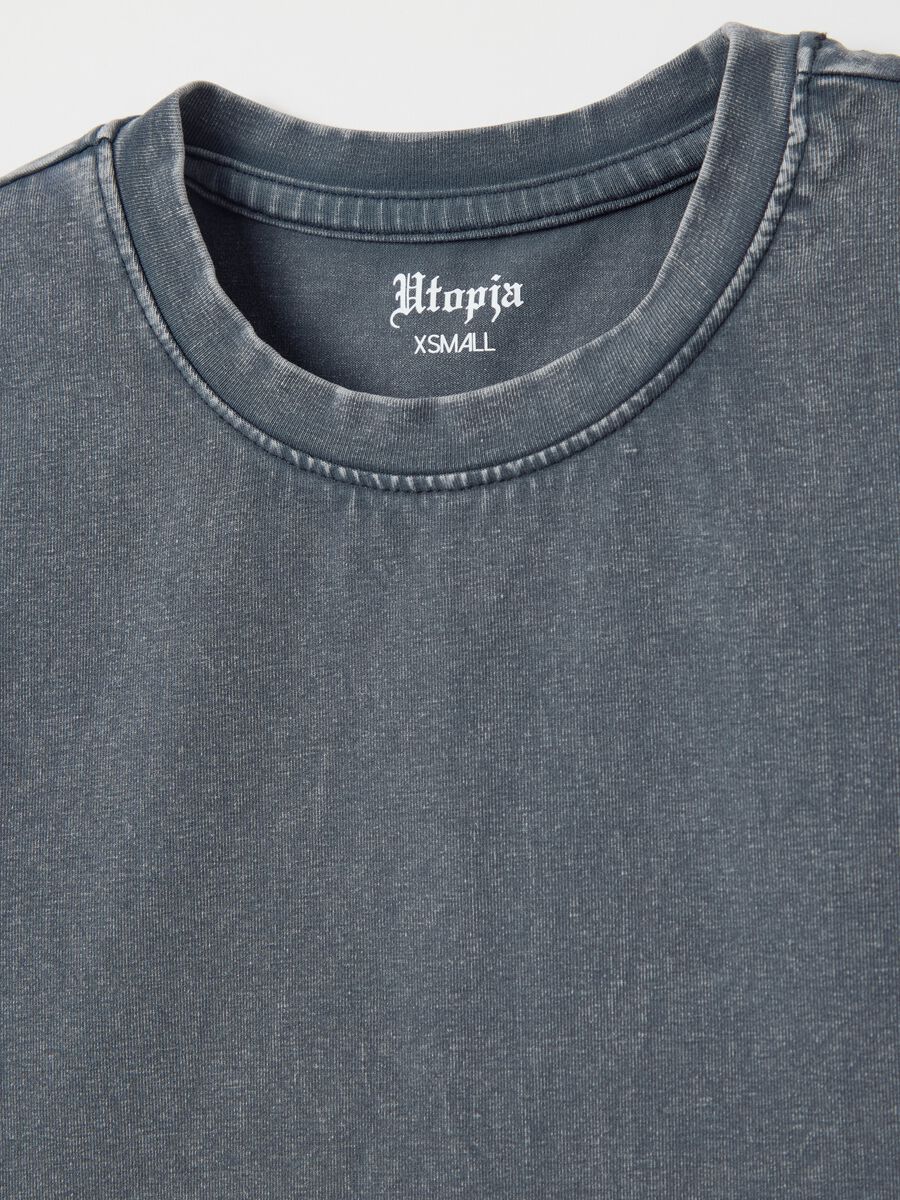 Vintage Grey Crop T-shirt_5
