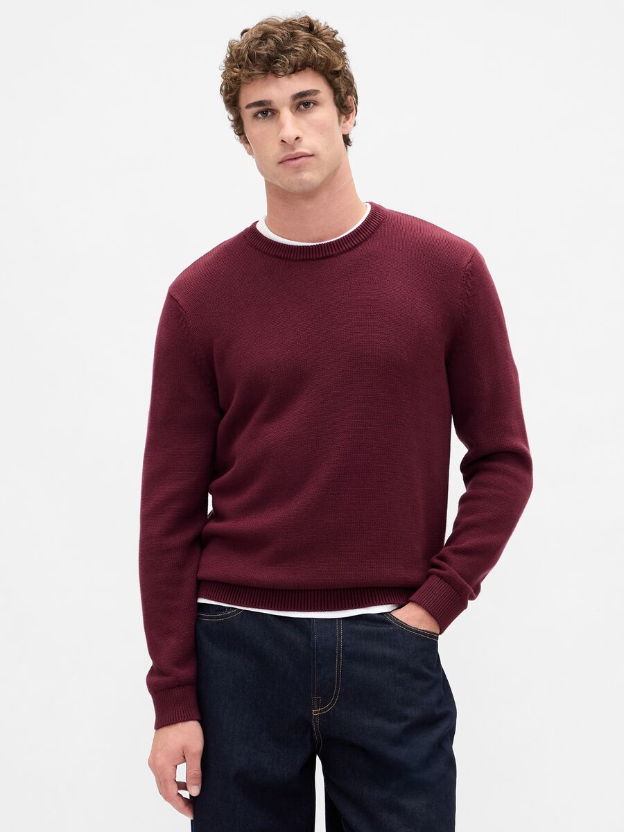 Red cotton jumper_0