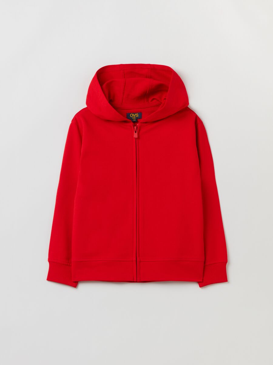 Full-zip in French Terry con cappuccio_0