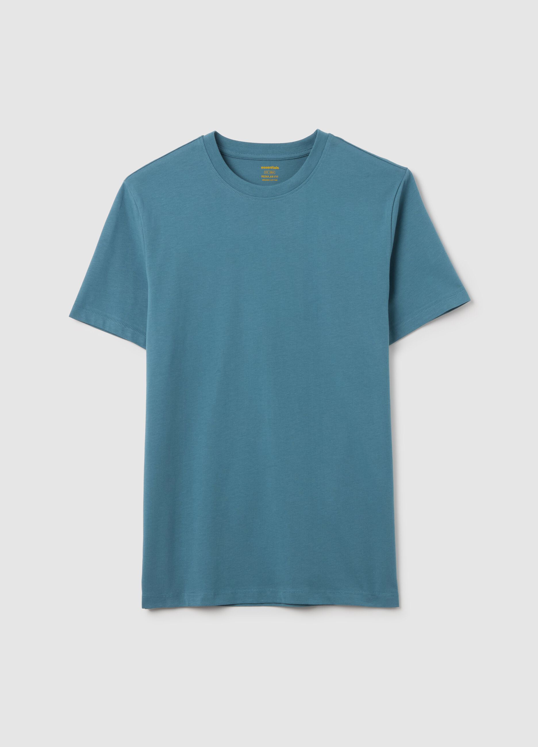 Organic cotton T-shirt with round neck