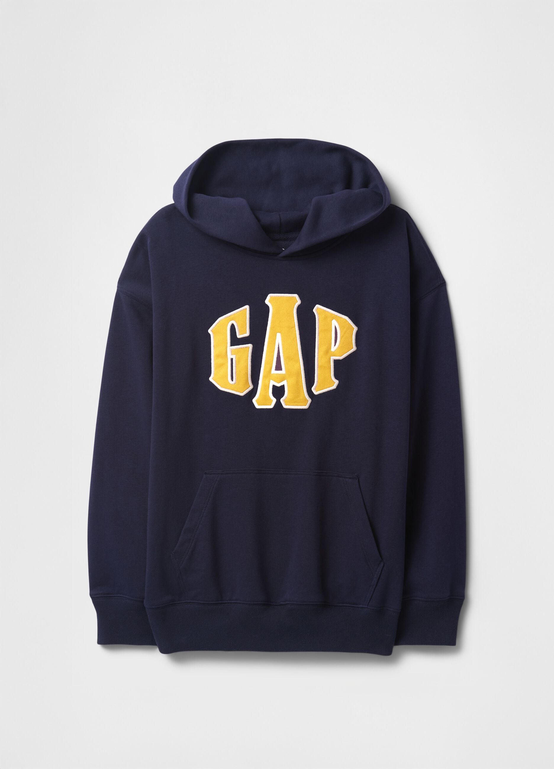 Blue hoodie with GAP logo