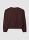 Brown cotton-blend crew-neck sweatshirt, regular fit_6