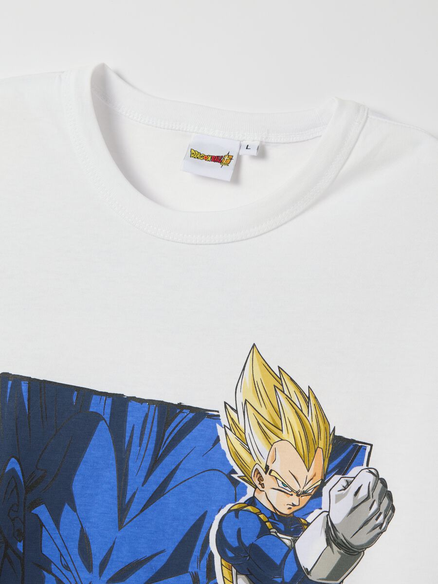 White T-shirt with Vegeta Super Sayian print_5