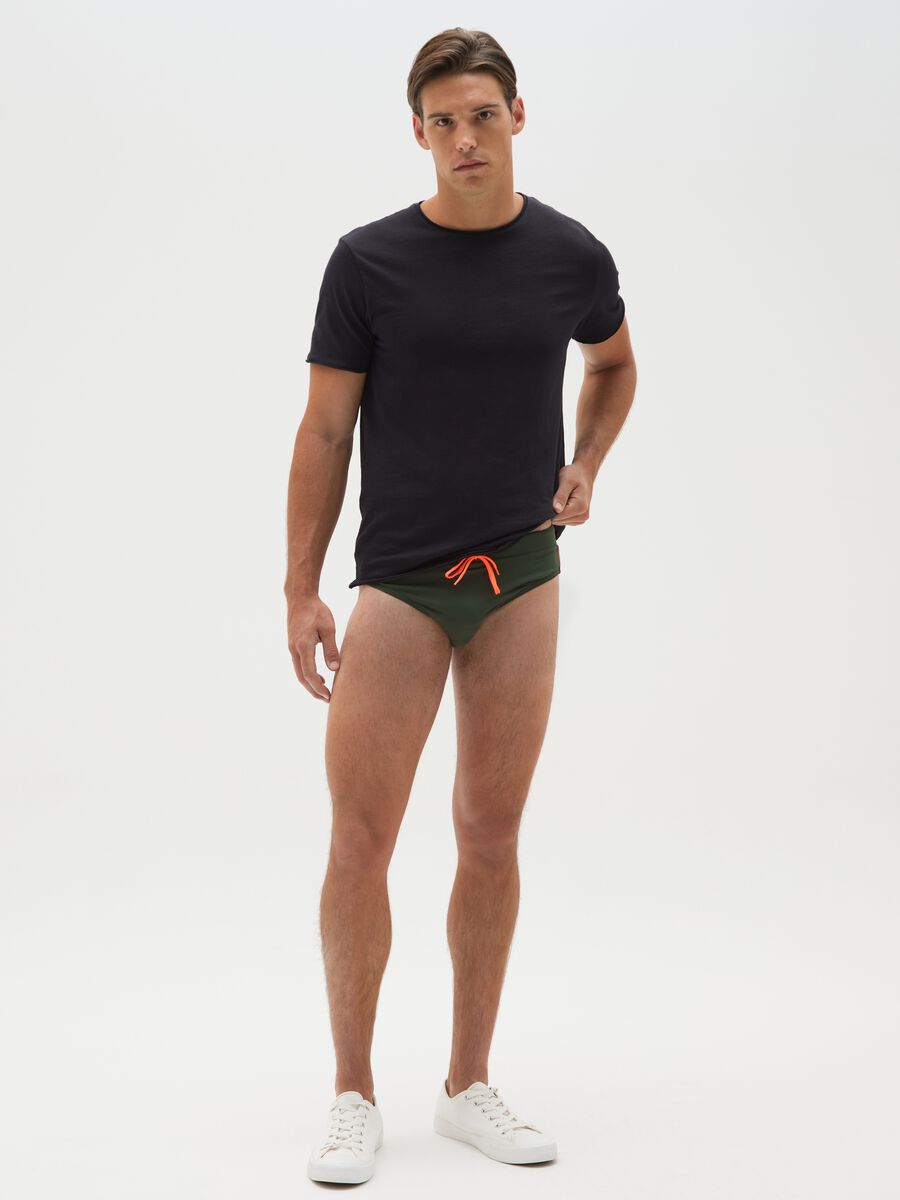 Slip da uomo in tessuto elasticizzato multicolor_0