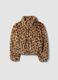 Padded animal print jacket with zip, regular fit_0