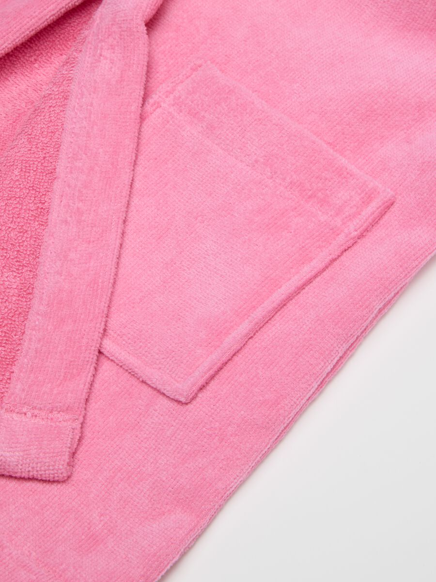 Pink Cotton Girls' Bathrobe_3