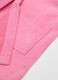 Accappatoio da bambina in puro cotone rosa_3