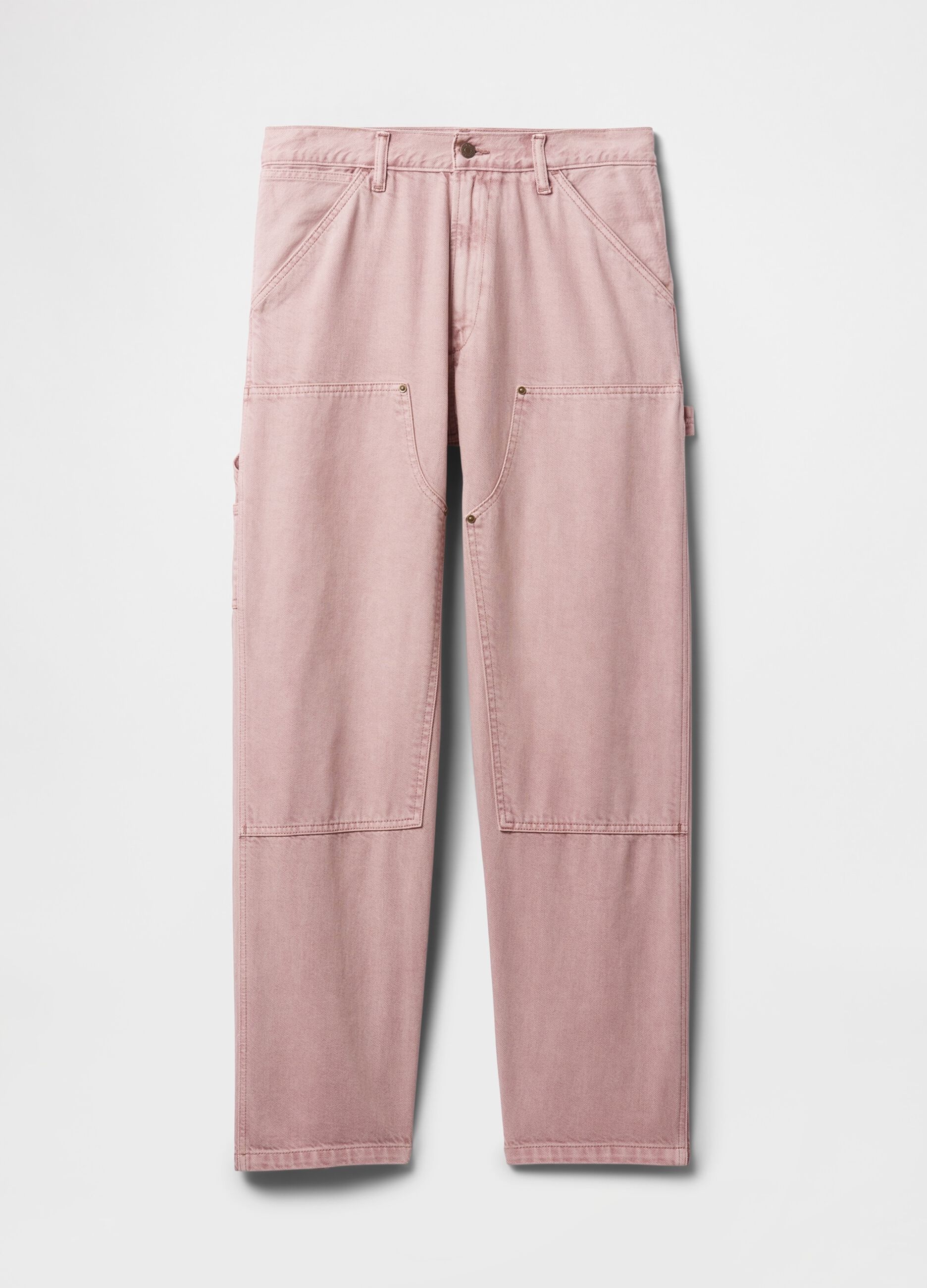 Pink Cargo Trousers with French Pockets