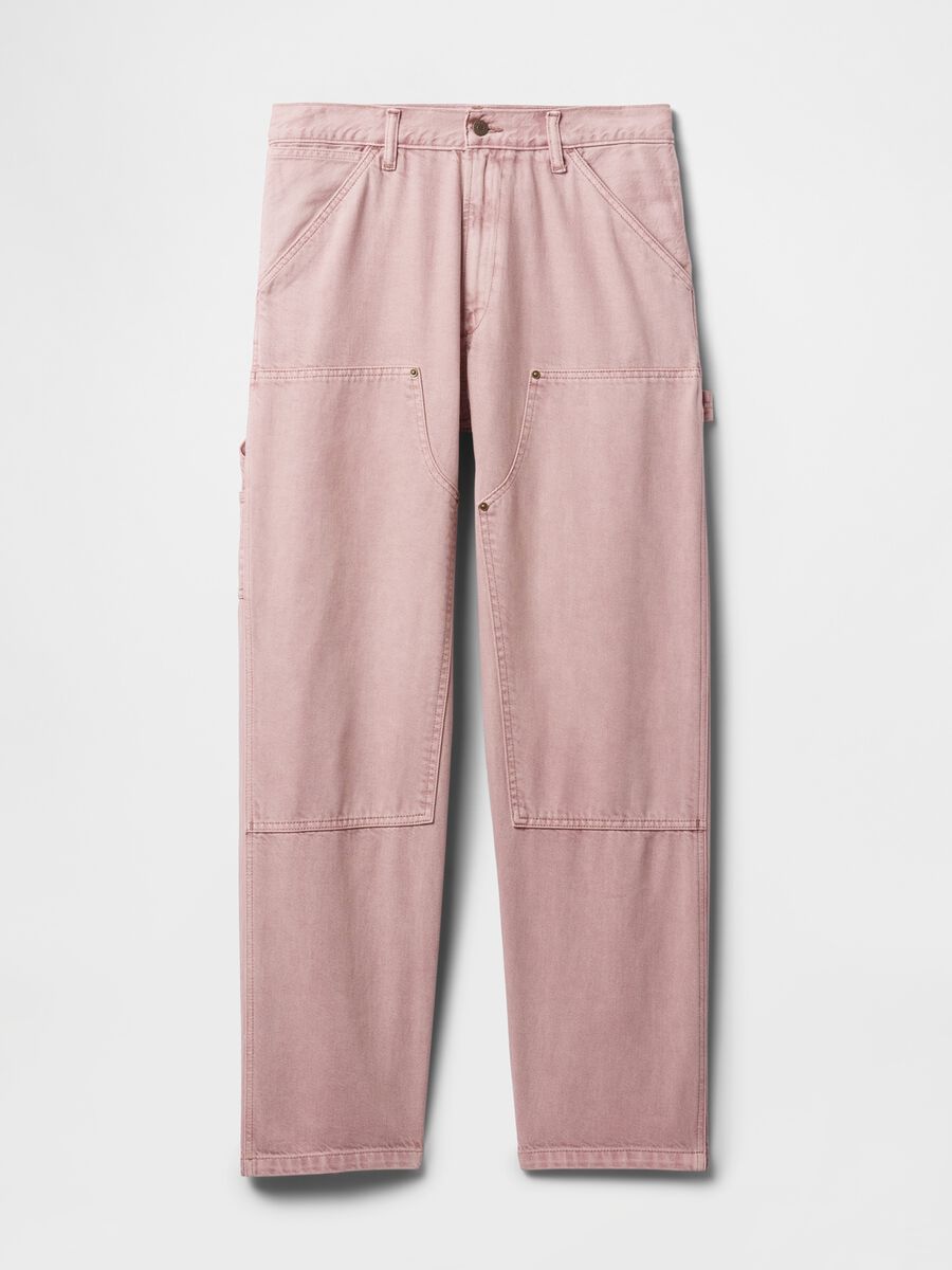 Pink Cargo Trousers with French Pockets_5