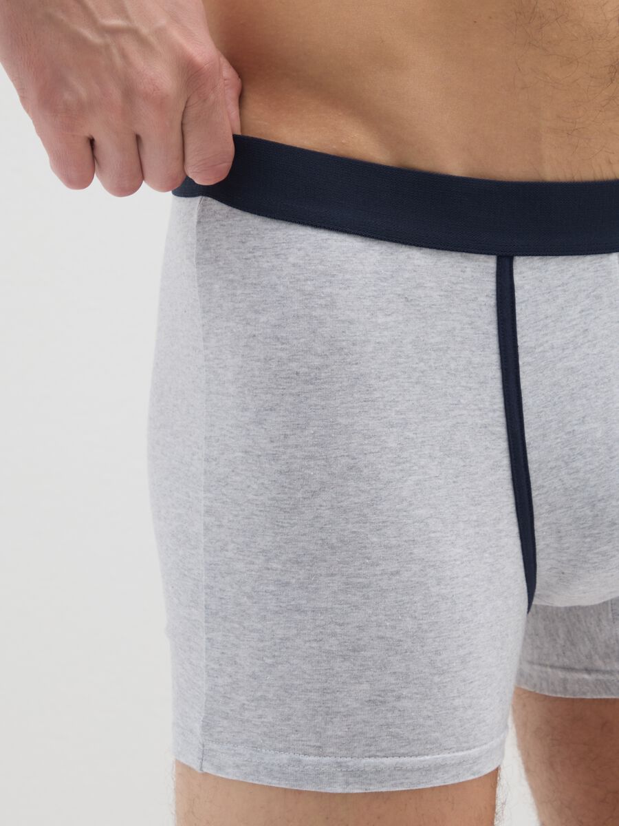 Tripack boxer in cotone elasticizzato multicolor regular fit_3