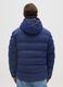 Regular Blue Padded Jacket with Zip_2