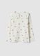 White organic stretch cotton crew-neck T-shirt_1