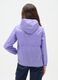 Girls' purple hooded jacket_1