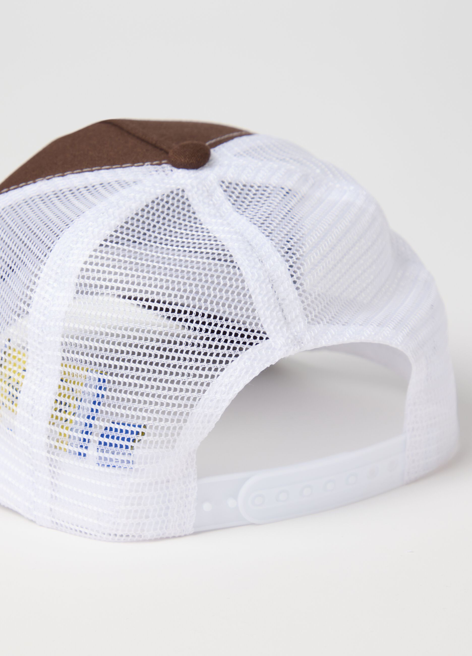 Cotton Baseball Cap with Bear Patch