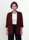 Red regular-fit lined blazer with classic lapels_1