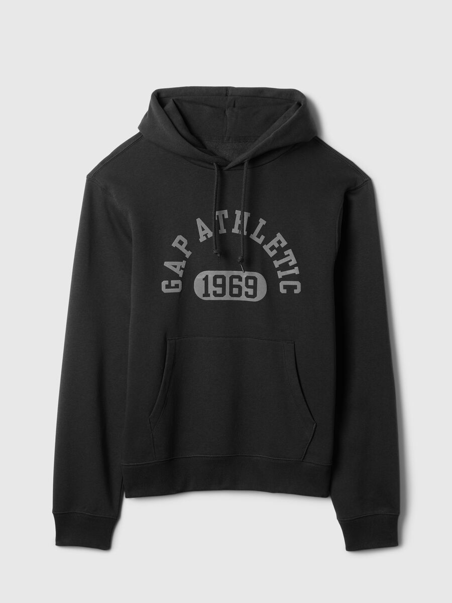 Full-zip sweatshirt with stripe bands and Athletic logo embroidery_4