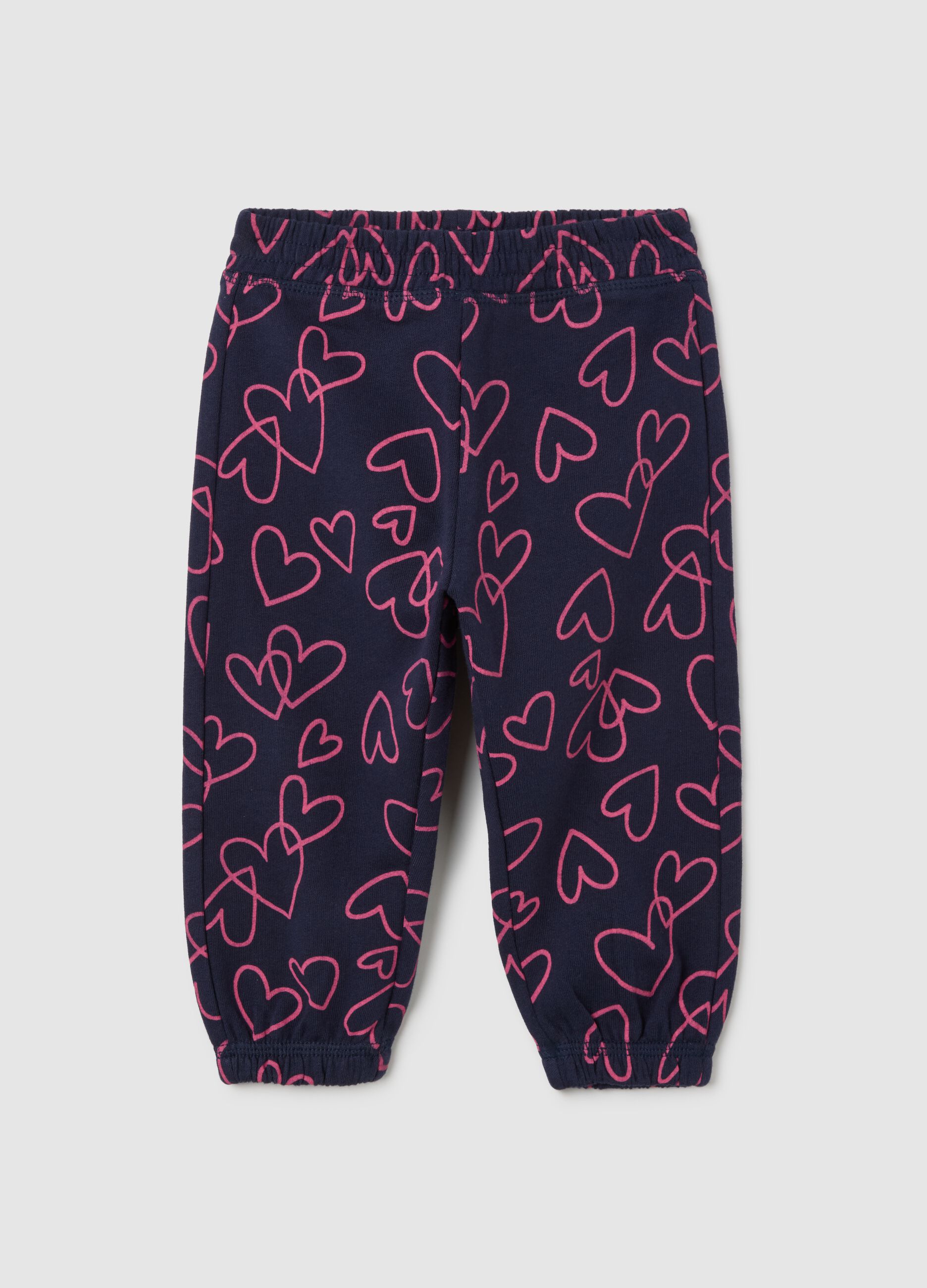 Girls' multicolour pure cotton regular fit trousers