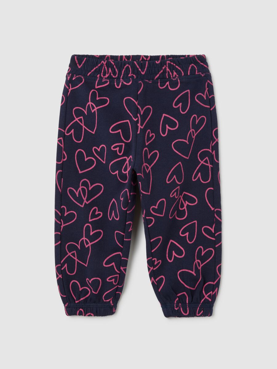 Girls' multicolour pure cotton regular fit trousers_0