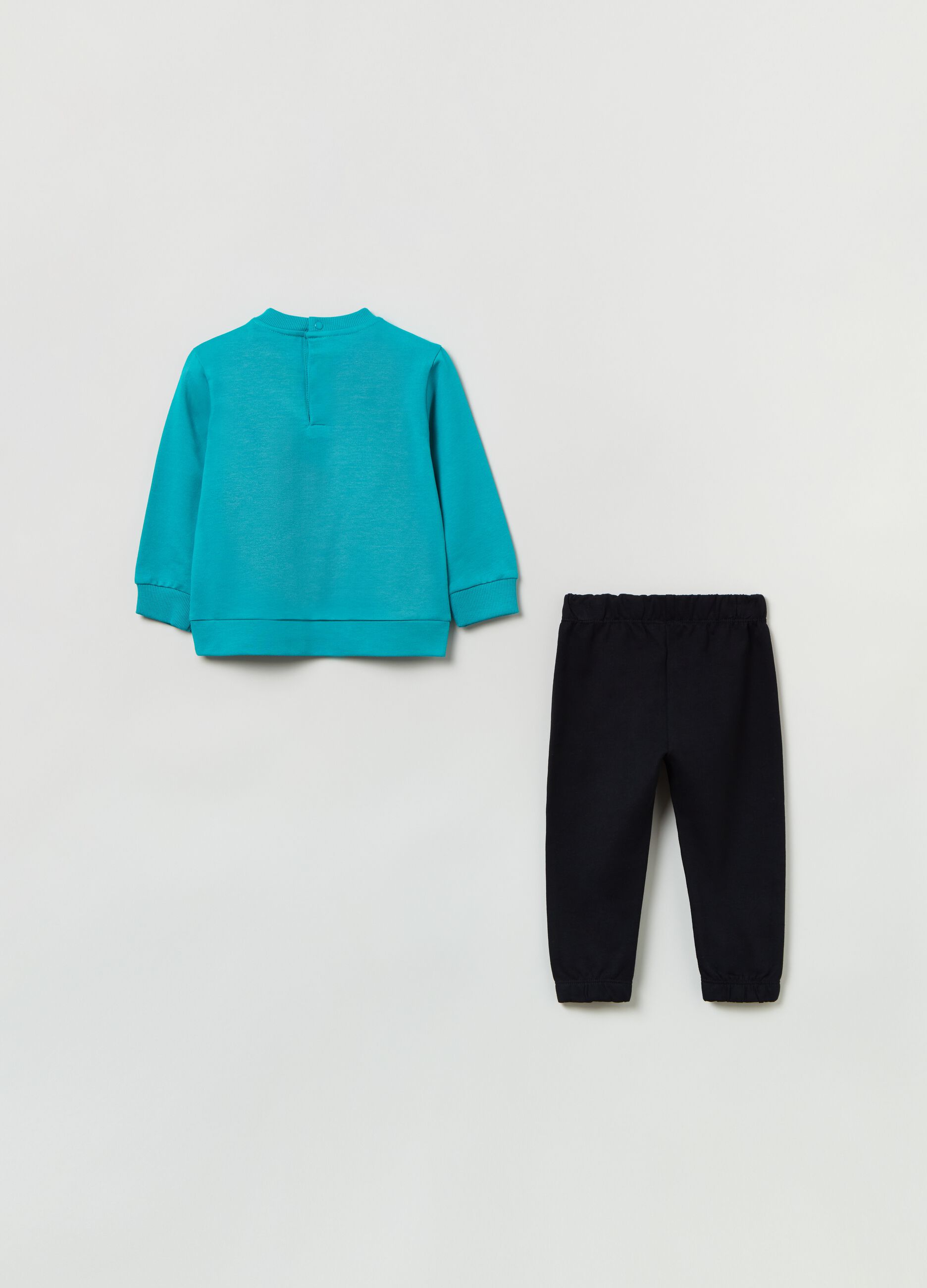 Jogging set in cotone con stampa_1