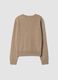 Beige pure cashmere crew-neck jumper_2