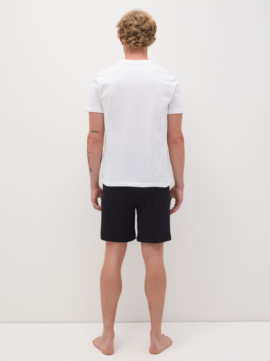 Short-sleeved Pyjama with One Piece Print_3
