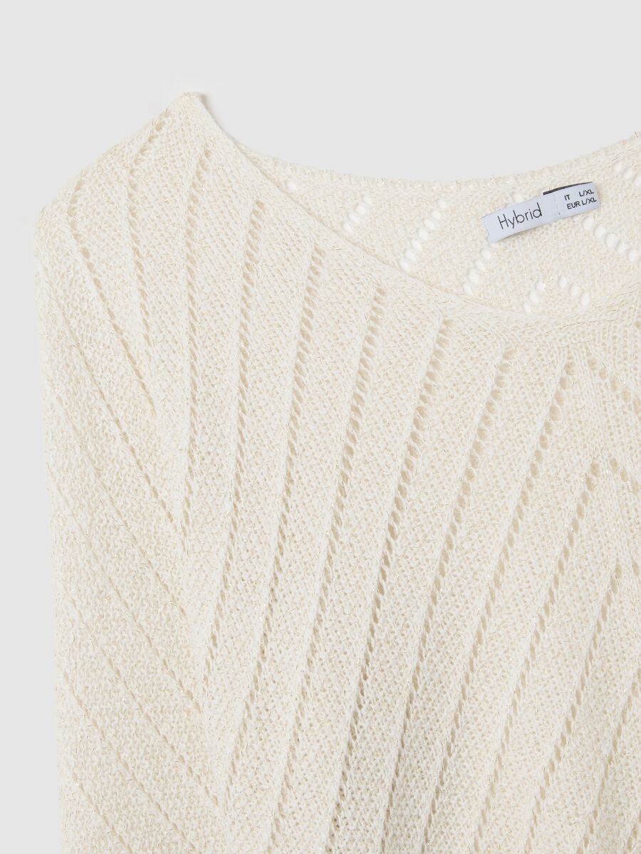 Beige regular fit sweater_5