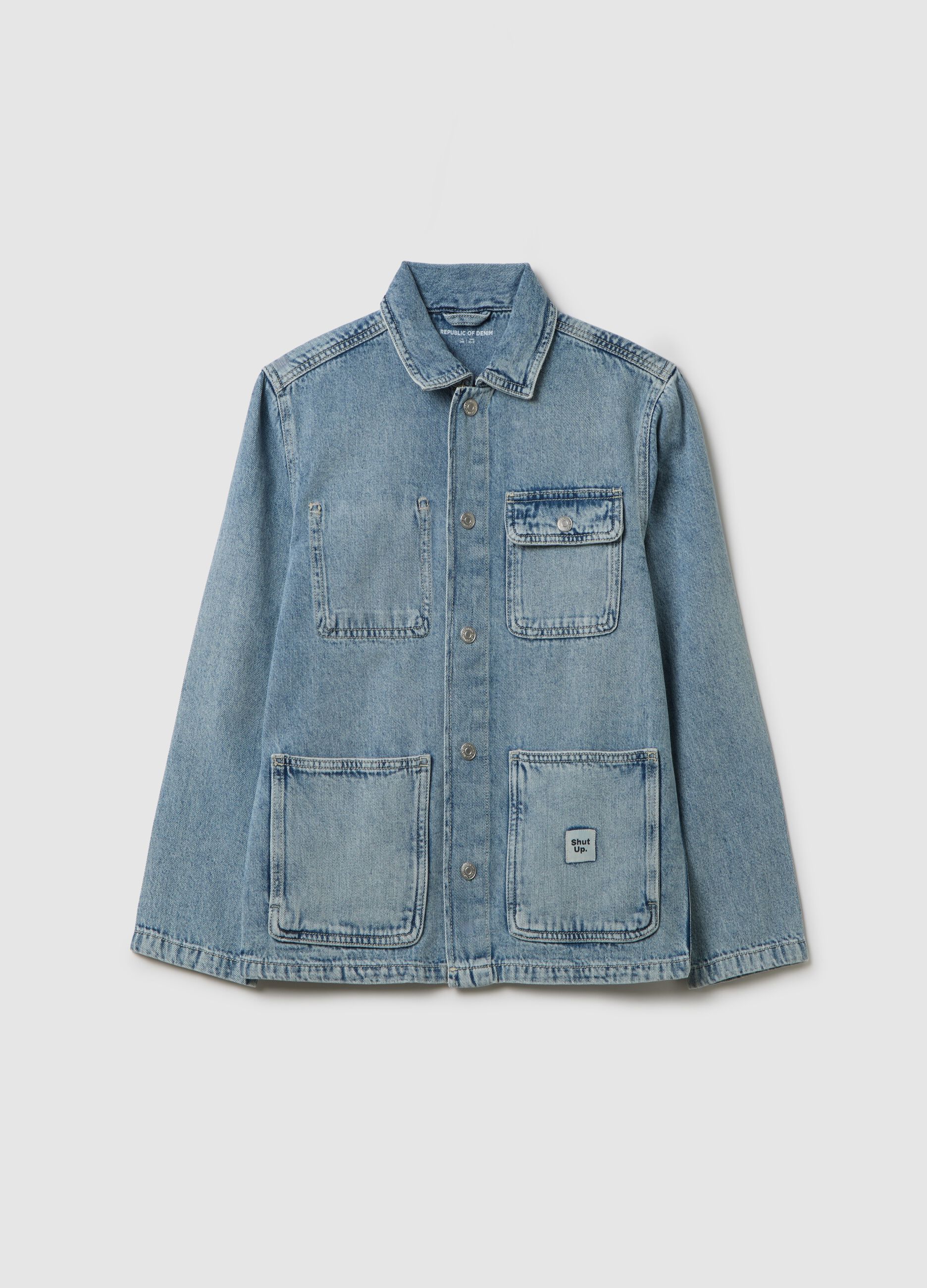 Regular Fit Denim Jacket for Boys
