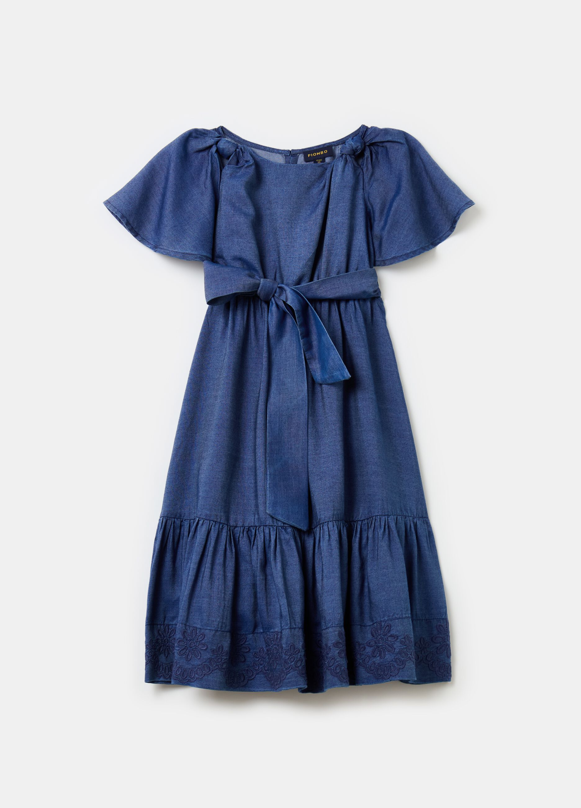 Dress in TENCEL™ Lyocell with embroidery