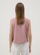 Pink top in viscose, cotton and linen blend, regular fit_3