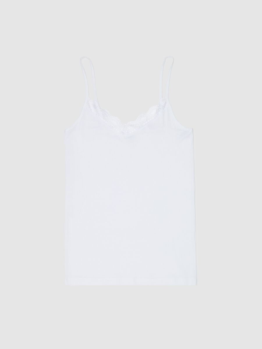 Vest with V neck and lace_4