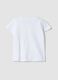Pure cotton white girl's T-shirt regular fit with print_1