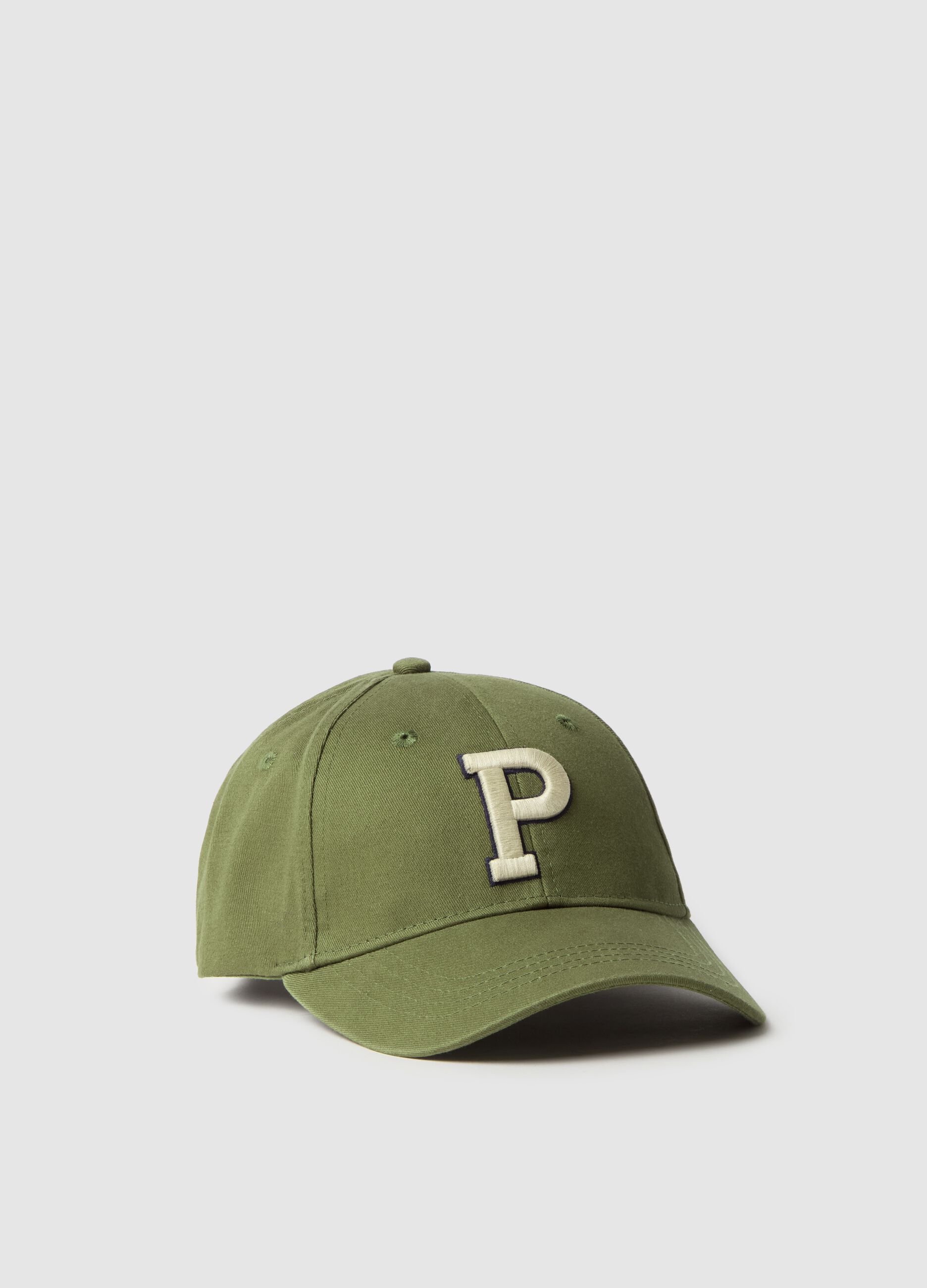 Baseball cap with embroidered logo