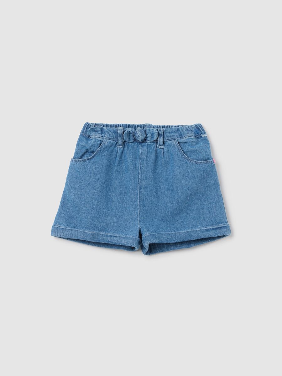 Fagottino Cotton Denim Shorts_0