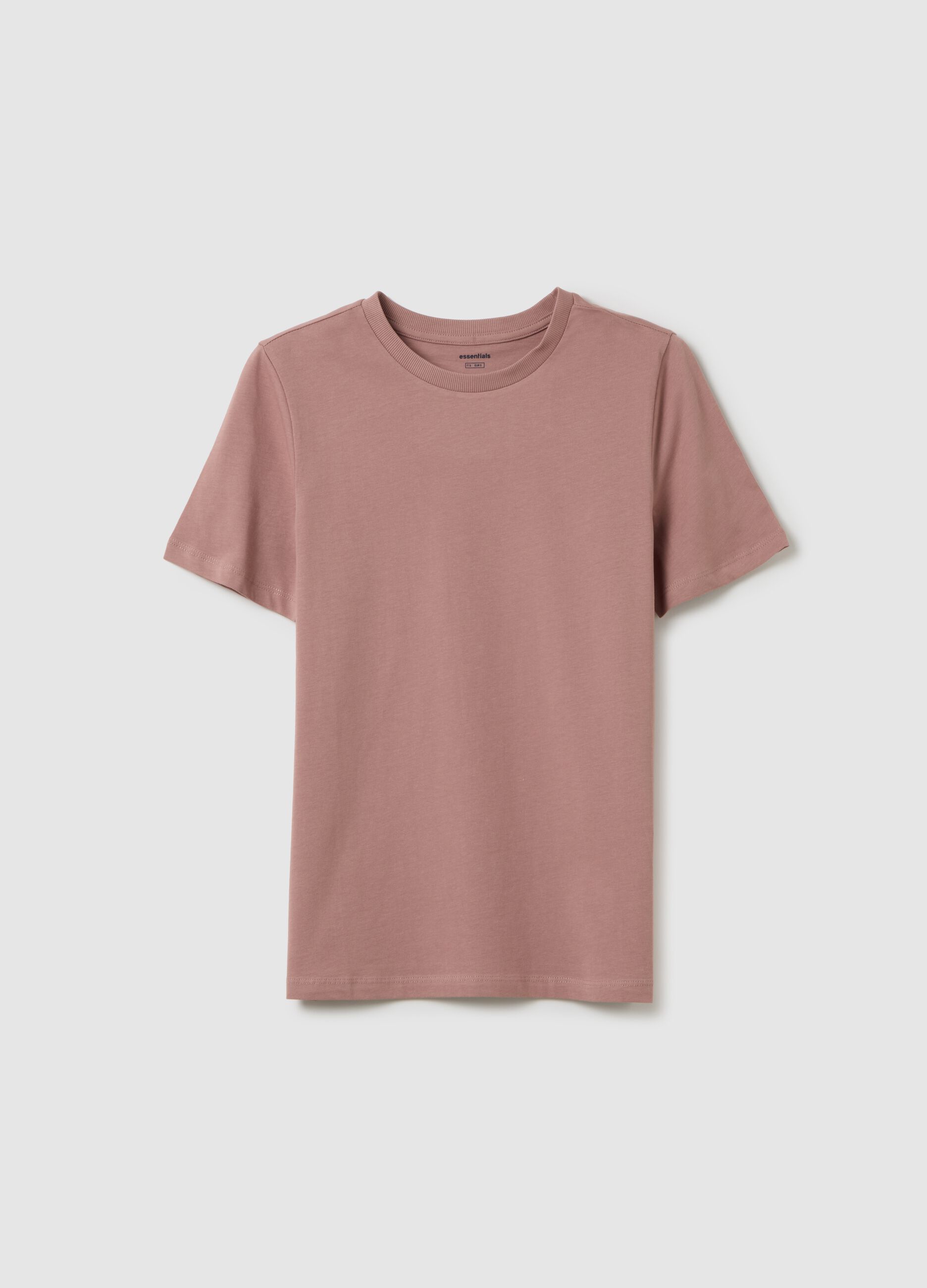 Pink regular fit pure cotton t-shirt