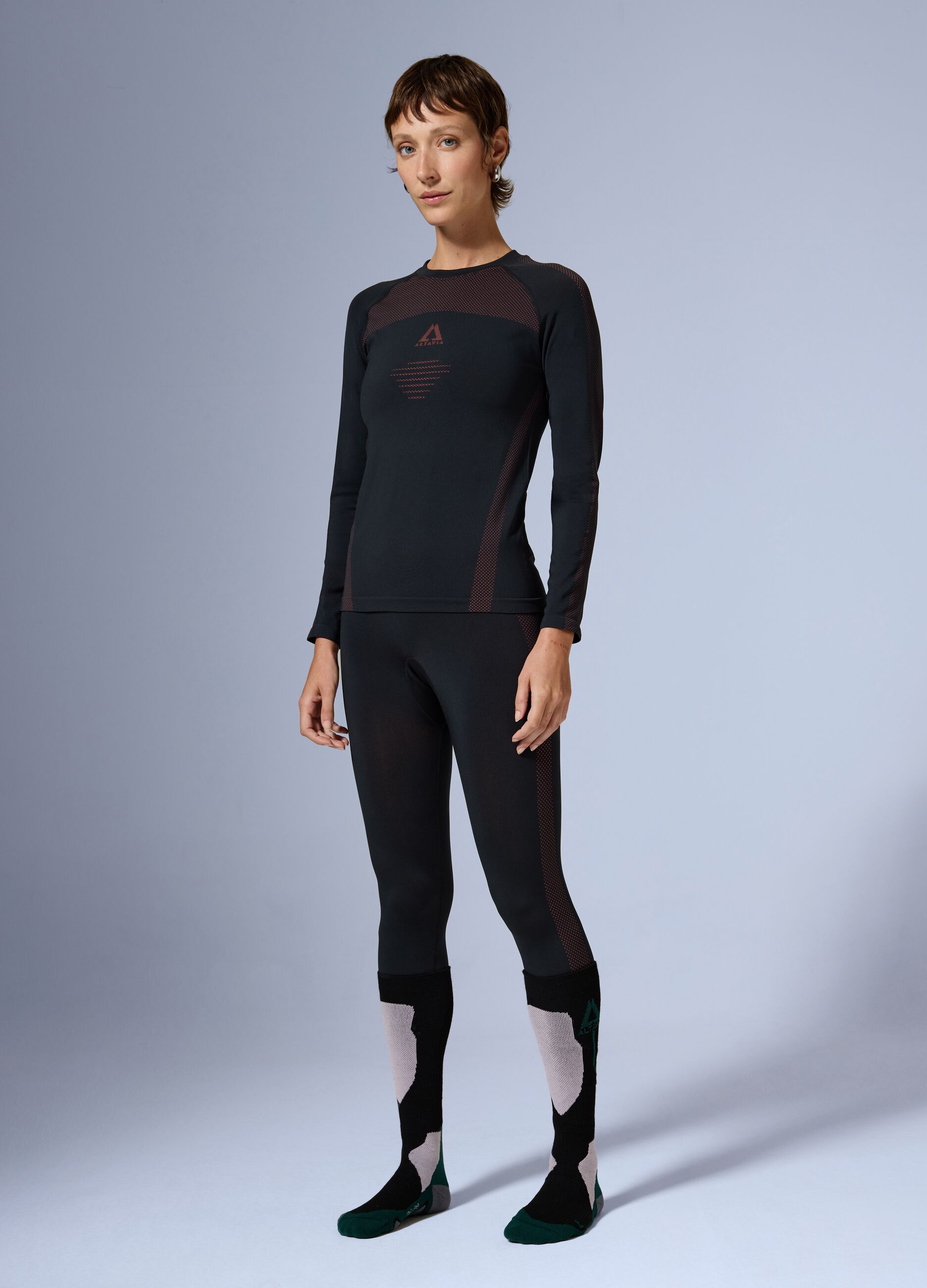 ALTAVIA WITH DEBORAH COMPAGNONI Seamless Long Sleeve Thermal T-shirt