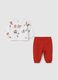 Organic cotton jogging set with animals print_0