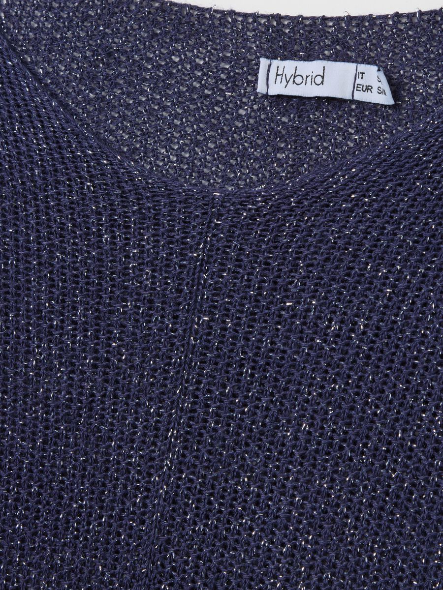 Women's Blue Regular Fit Jumper_5