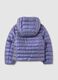 Purple padded girl's jacket with hood_1
