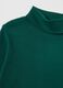 Children's green turtleneck sweater in pure cotton regular fit_2