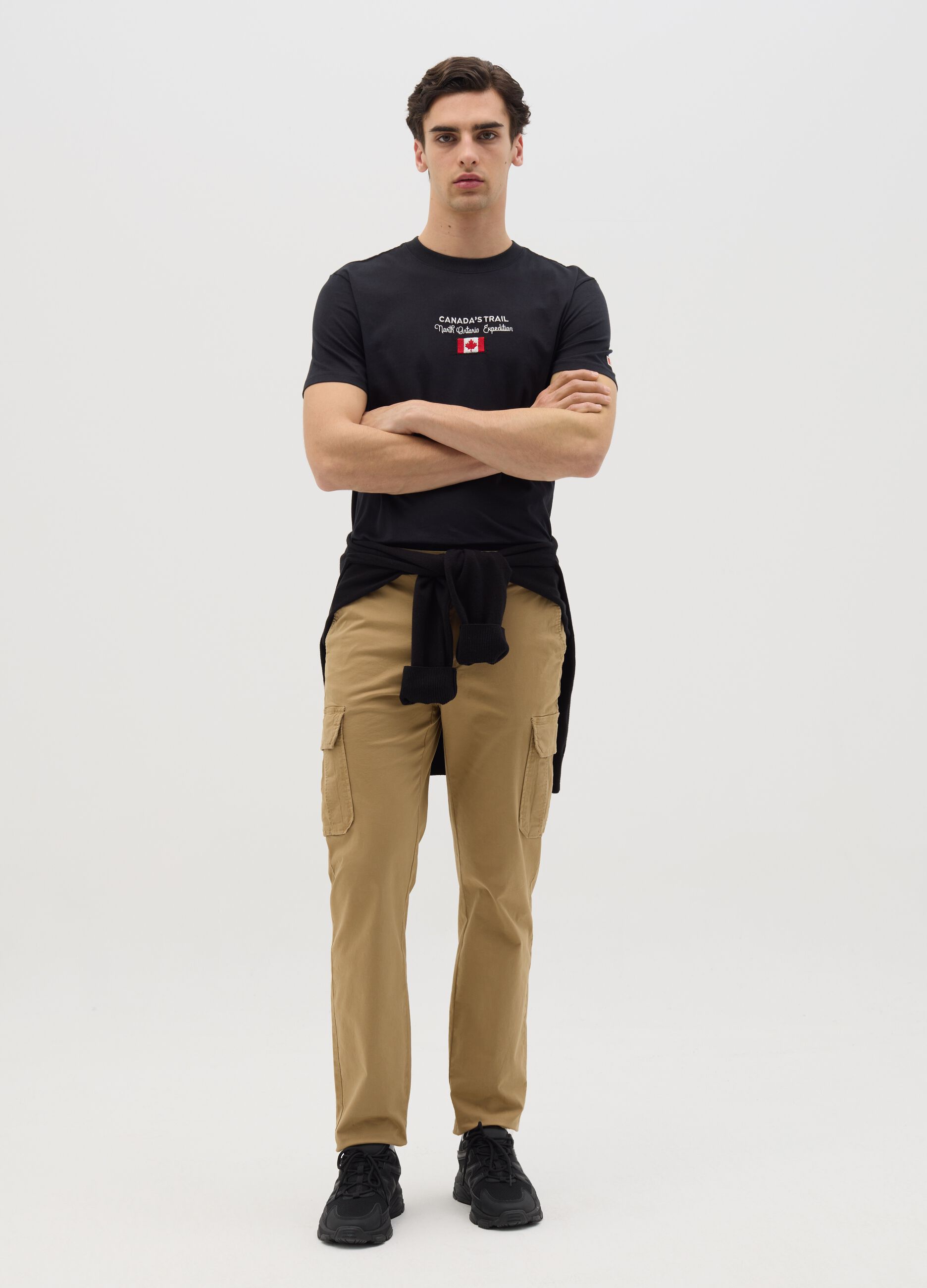 Canada's Trail black T-shirt with logo