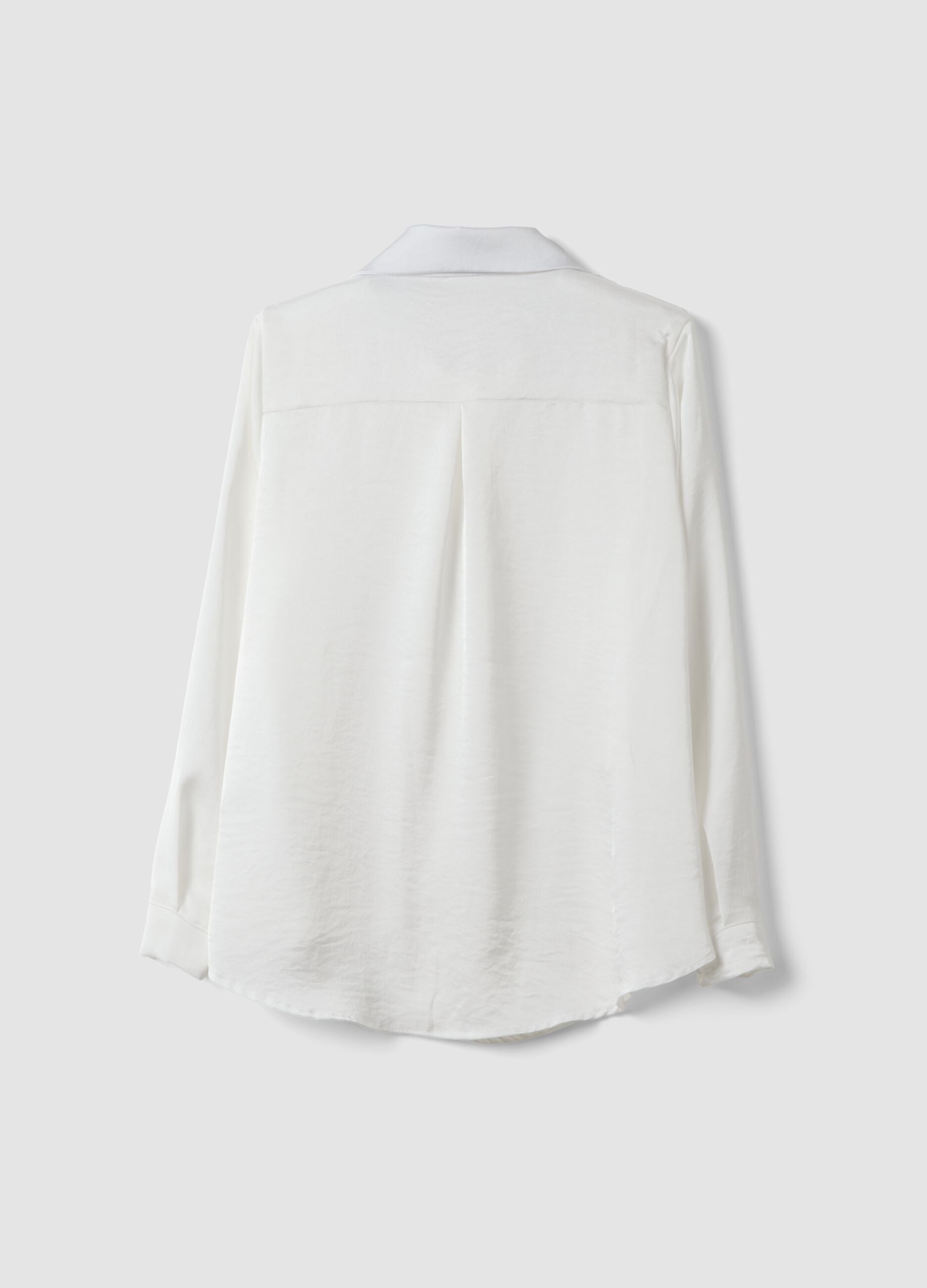 Camicia bianca regular fit con colletto classico