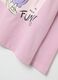 Girls' pink pure cotton t-shirt with print_3