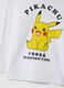 T-shirt in puro cotone bianca regular fit da bambino con Pikachu_2