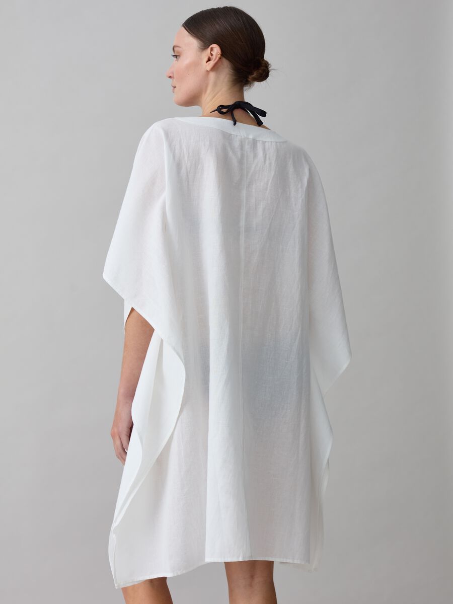 Beach cover-up poncho with pockets_2