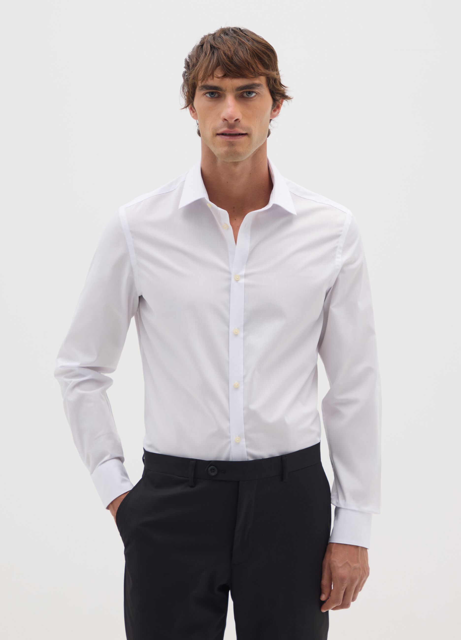 Slim Fit White Shirt